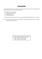 Hitachi LX70-7 LX80-7 Wheel Loader Inspection Manual