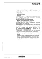 Liebherr D9508 engine Operators manual