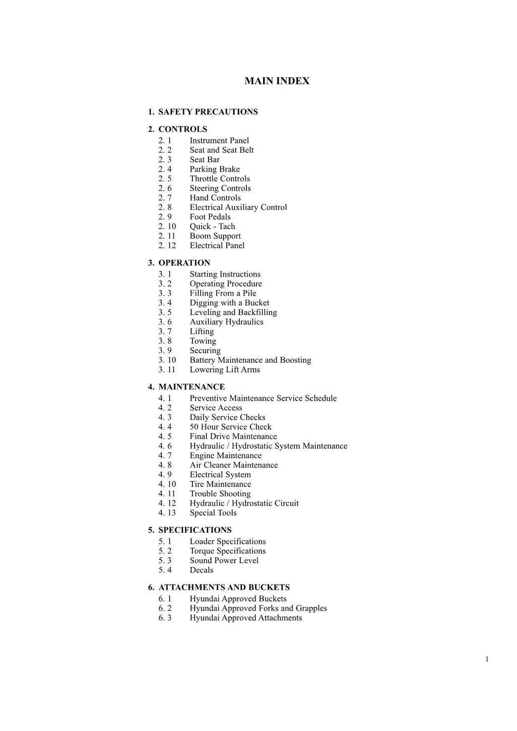 Hyundai HSL400T SKID STEER LOADER Operators Maintenance Manual