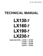 Hitachi LX130-7 LX160-7 LX190-7 LX230-7 Wheel Loader Tech Manual +Schem