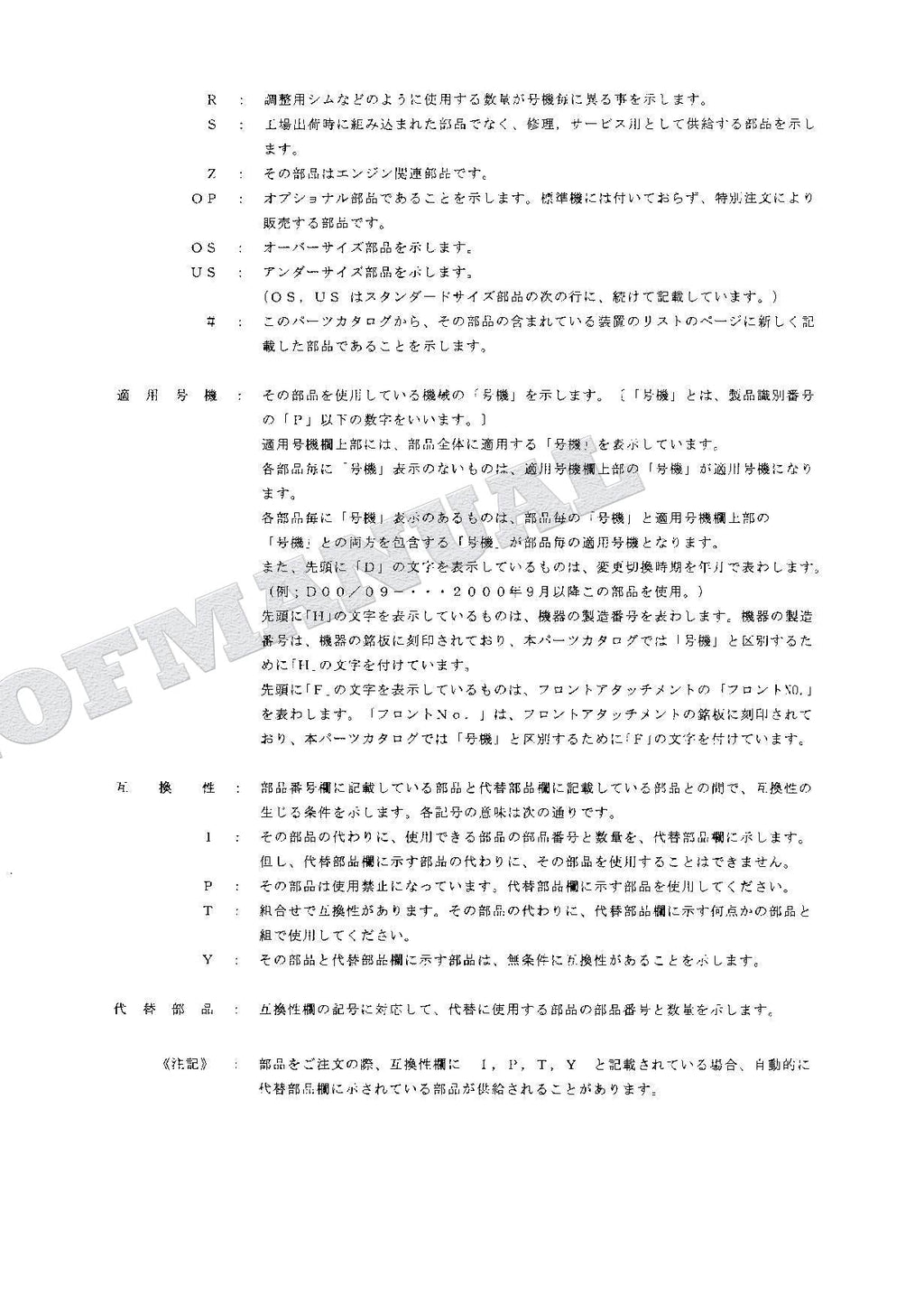 HITACHI ZAXIS ZX75US Excavator Parts Catalog Manual SN 030001-