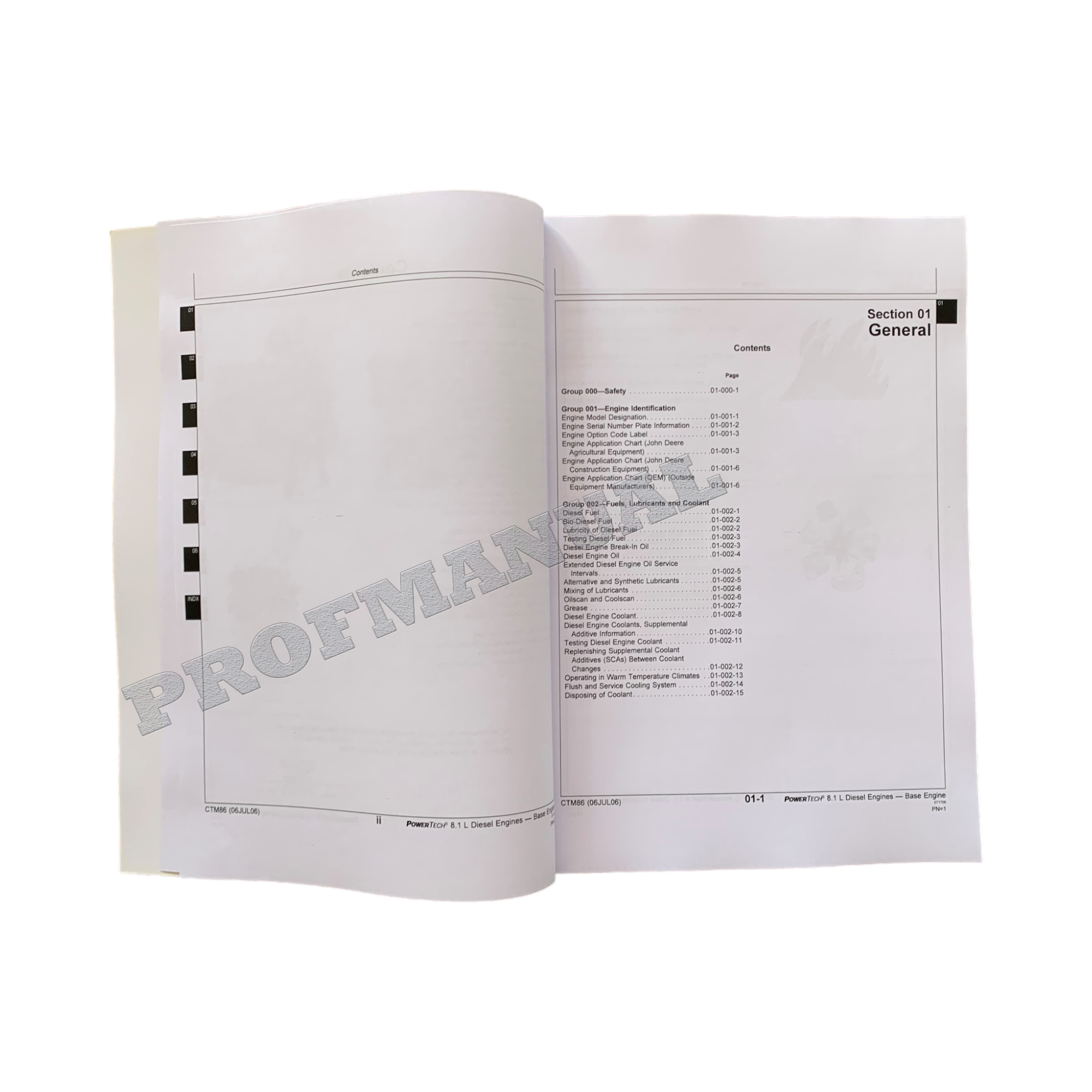 John Deere PowerTech TM 8.1 L 6081 Engine Base Engine Service manual CTM86