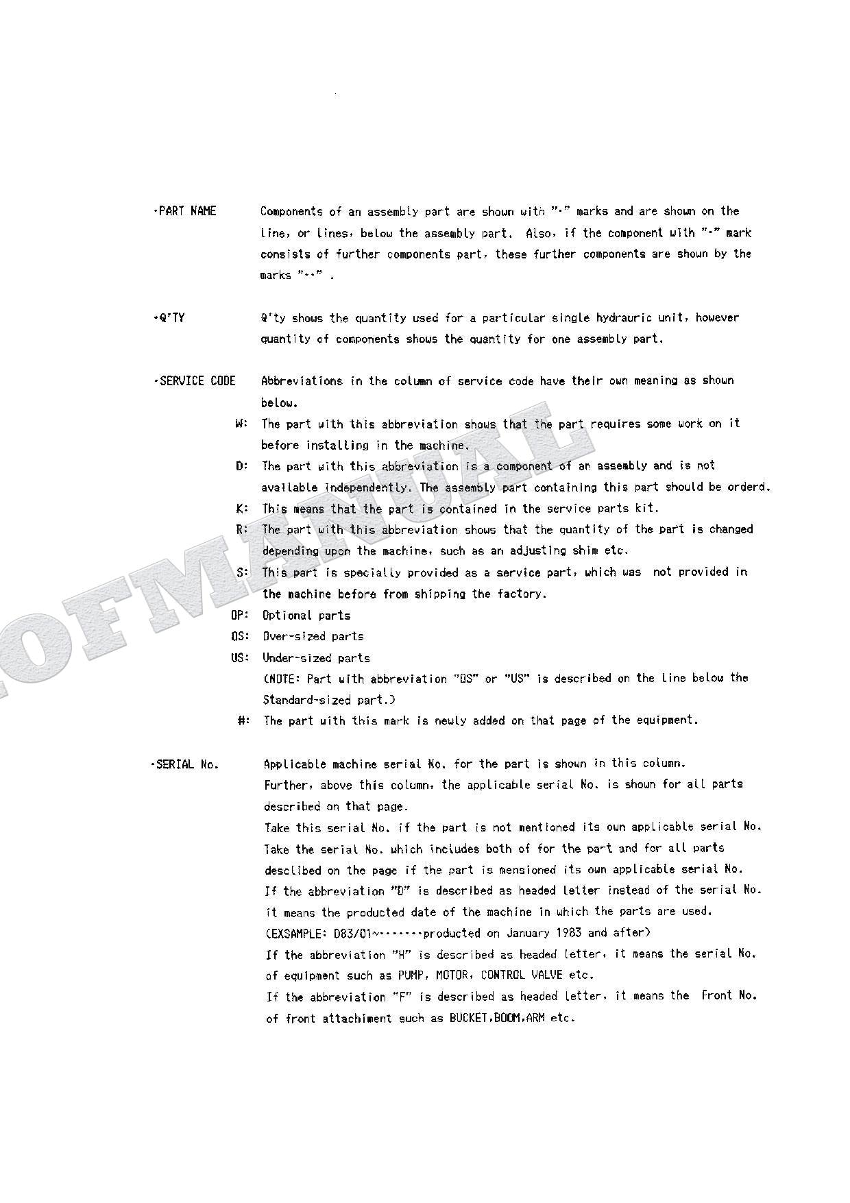 HITACHI UH045-7 UH063 Equip Component Excavator Parts Catalog Manual P129-E1-5