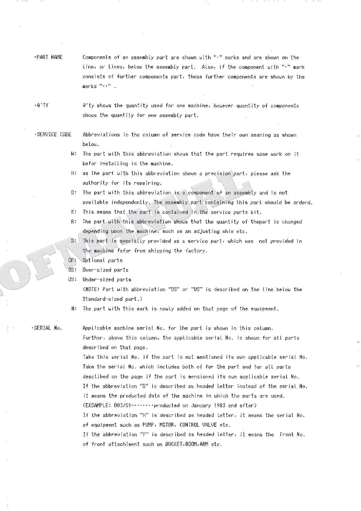 HITACHI UH045-7 Excavator Parts Catalog Manual P730-4-2