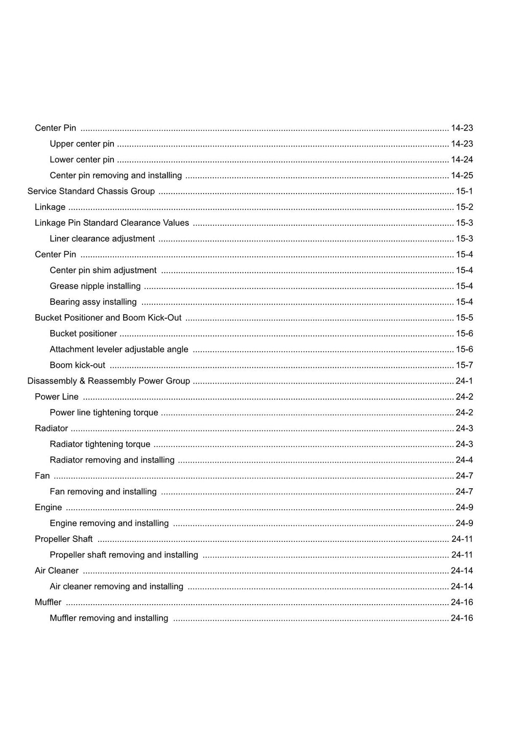 Hitachi ZW550-G Wheel Loader Workshop Manual