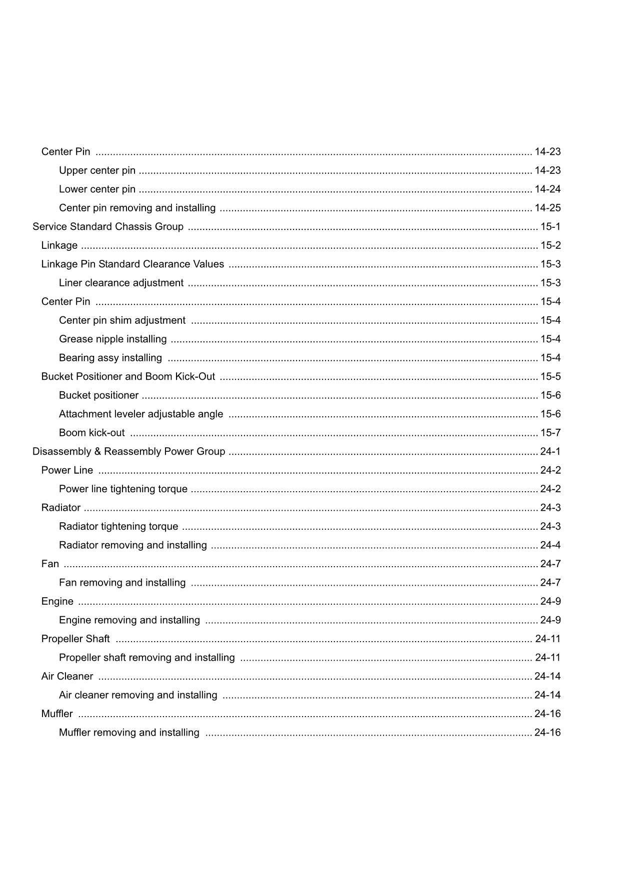 Hitachi ZW550-G Wheel Loader Workshop Manual
