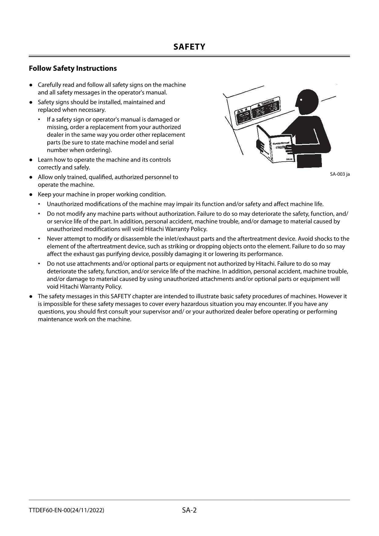 HITACHI ZX85USB-5N Excavator Troubleshooting +Schematic Technical Manual
