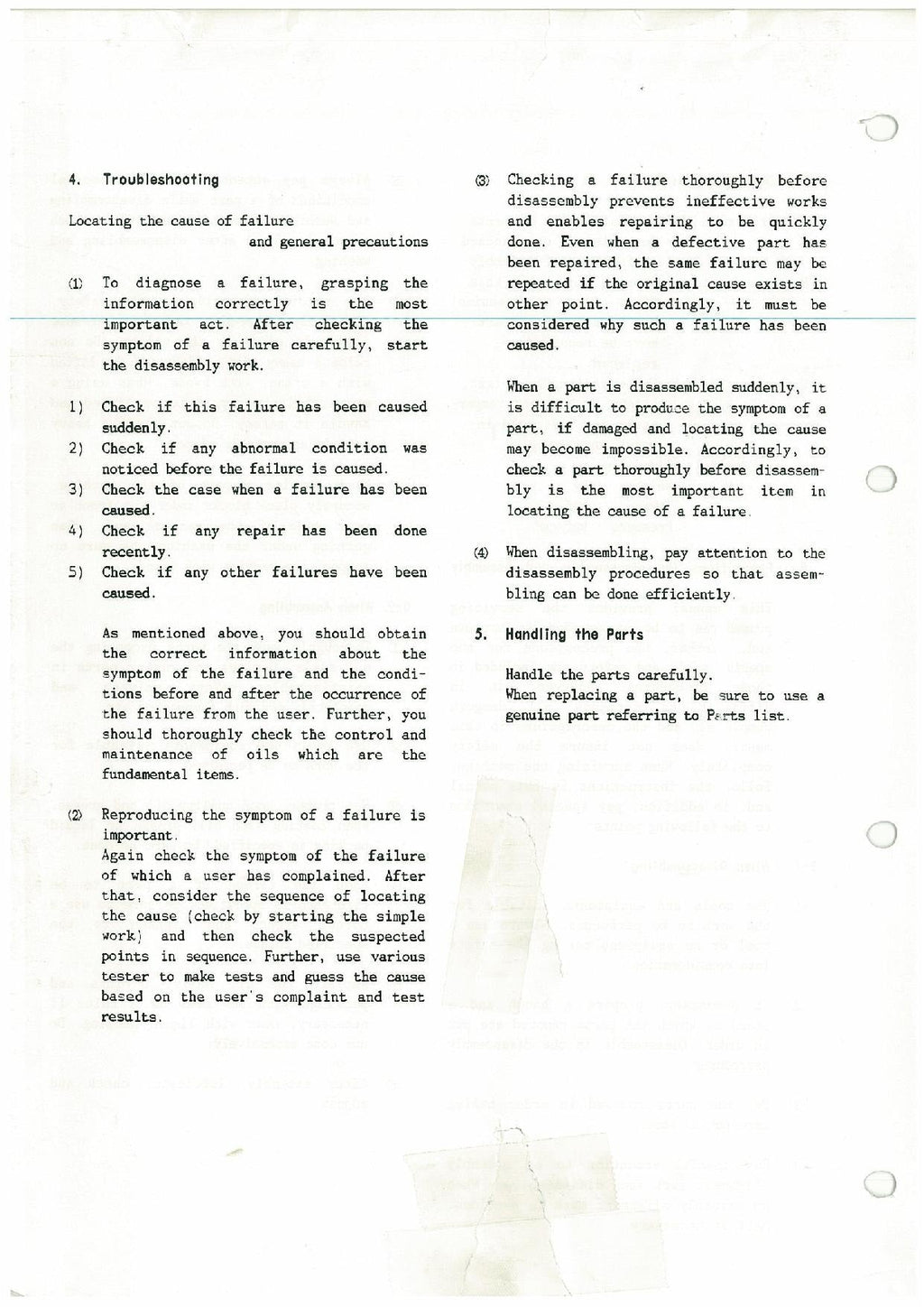 Hitachi FL270-1 Wheel Loader Workshop Manual