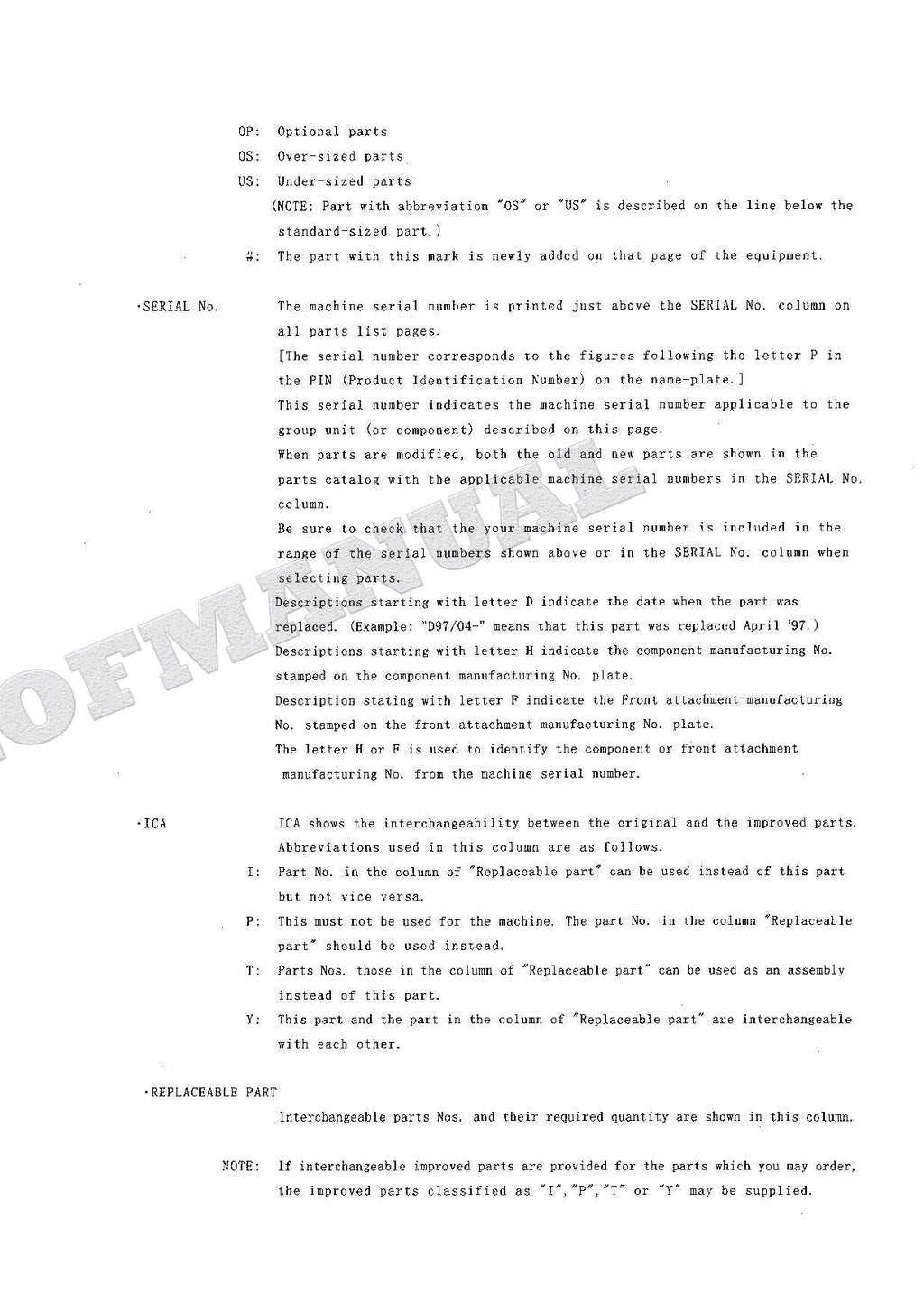 HITACHI EX60-5 EX60LC-5 EX80-5 Excavator Parts Catalog Manual