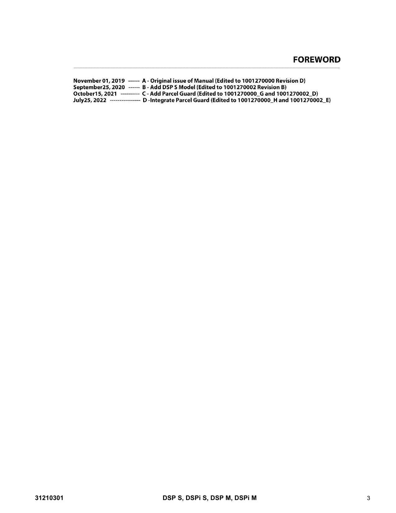 JLG DSP M DSP S DSPi-M DSPi-S Vertical Lift Parts Catalog Manual Multi language