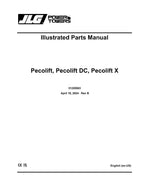 JLG POWER TOWER PECOLIFT Vertical Mast Parts Catalog Manual