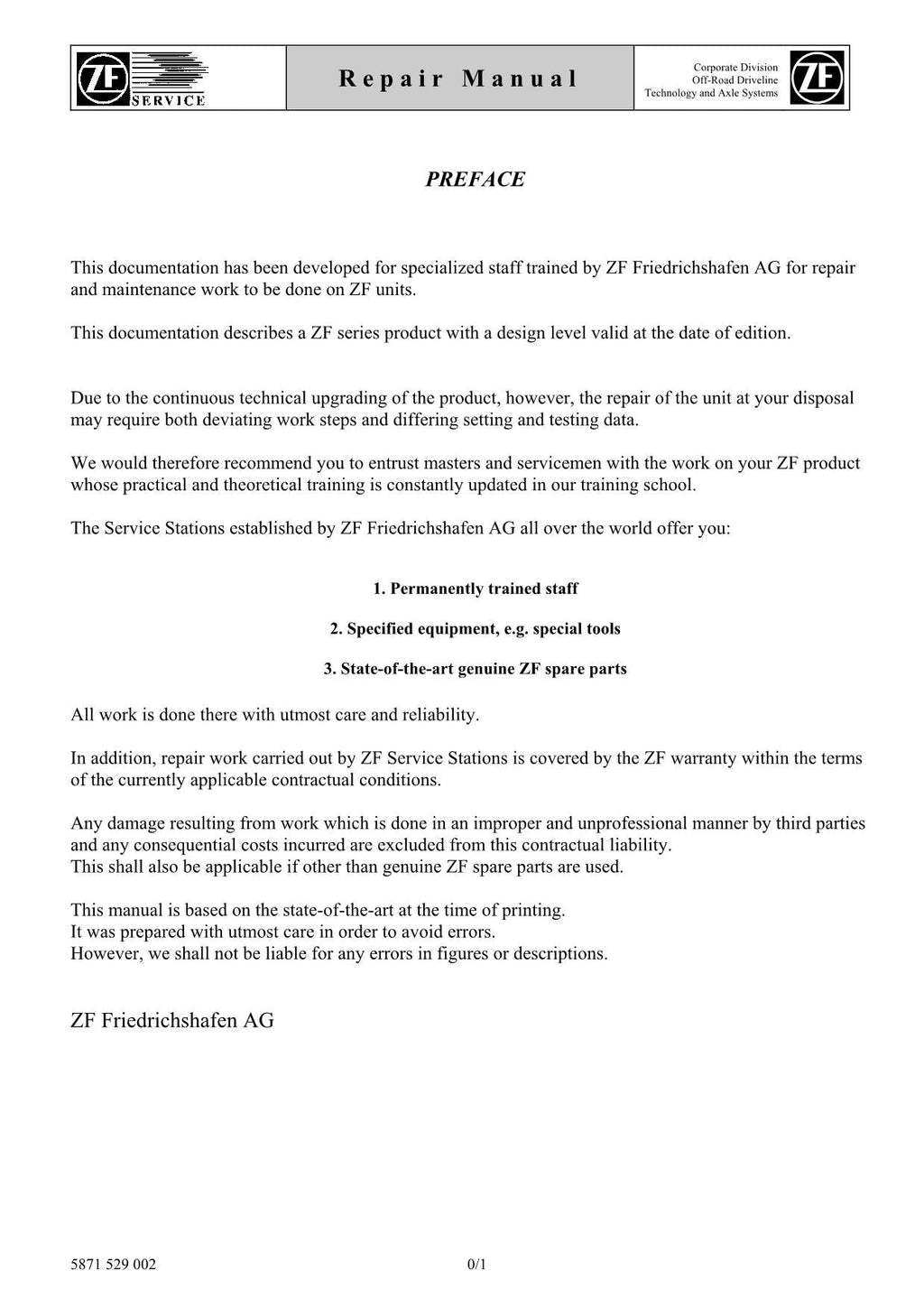 Hitachi Axle Wheel Loader Workshop Manual