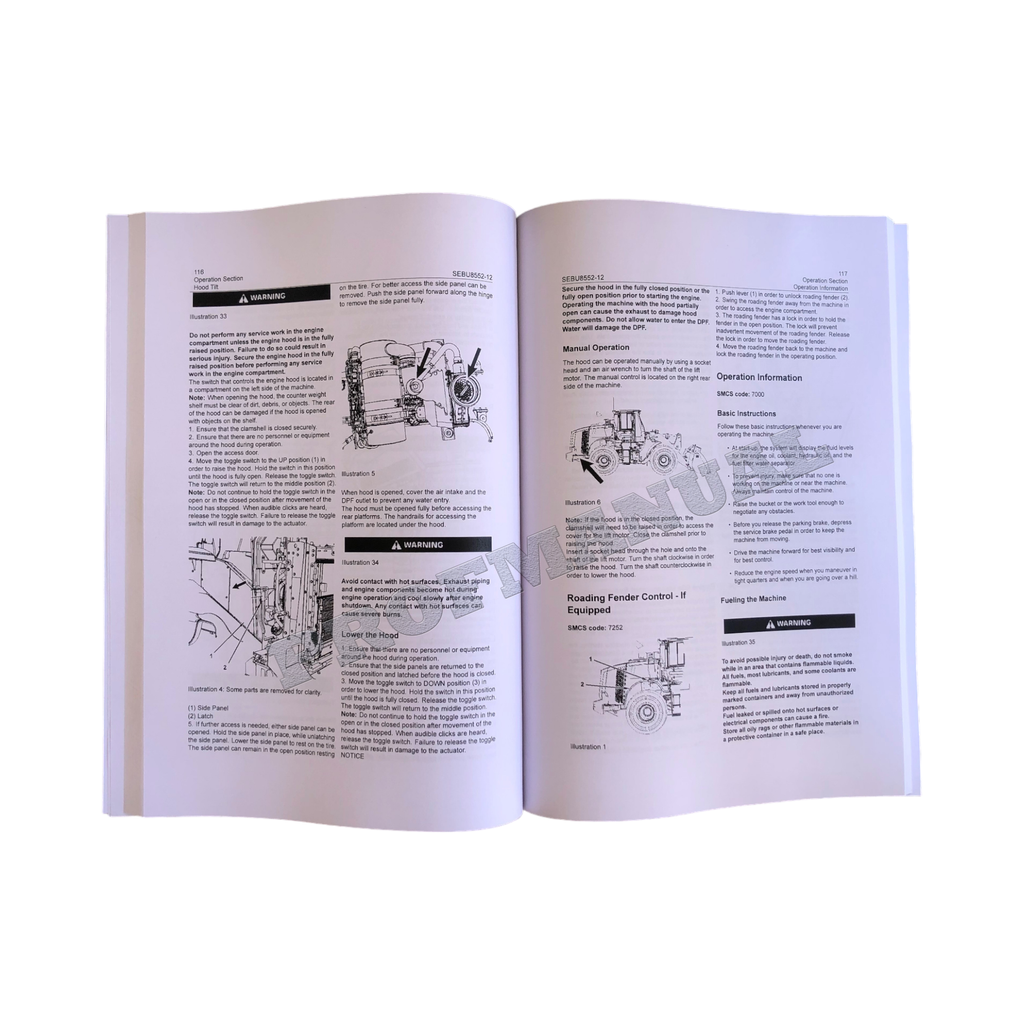 Manual de mantenimiento del operador de la cargadora de ruedas Caterpillar 950K 962K