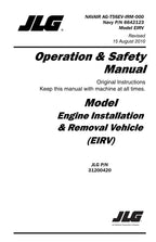JLG EIRV Telehandler Maintenance Operation Operators Manual