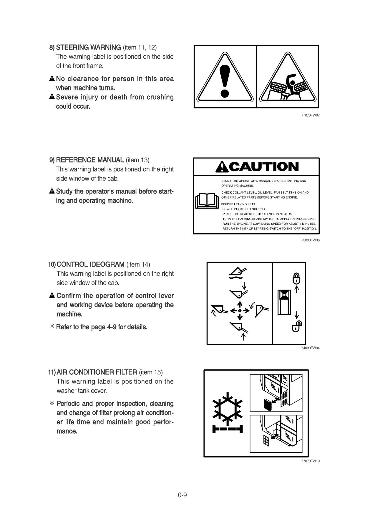 Hyundai HL730TM-9 WHEEL LOADER Operators Maintenance Manual