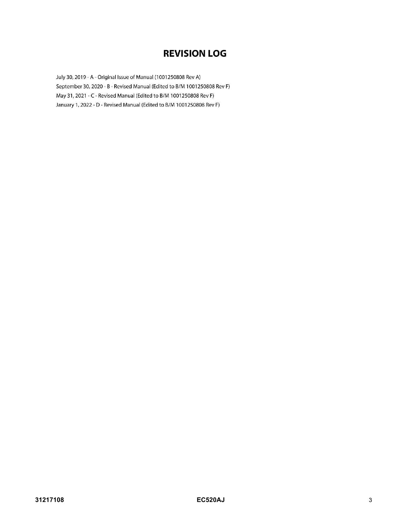 Manual del catálogo de piezas del elevador de pluma JLG EC520AJ anterior a C300000330