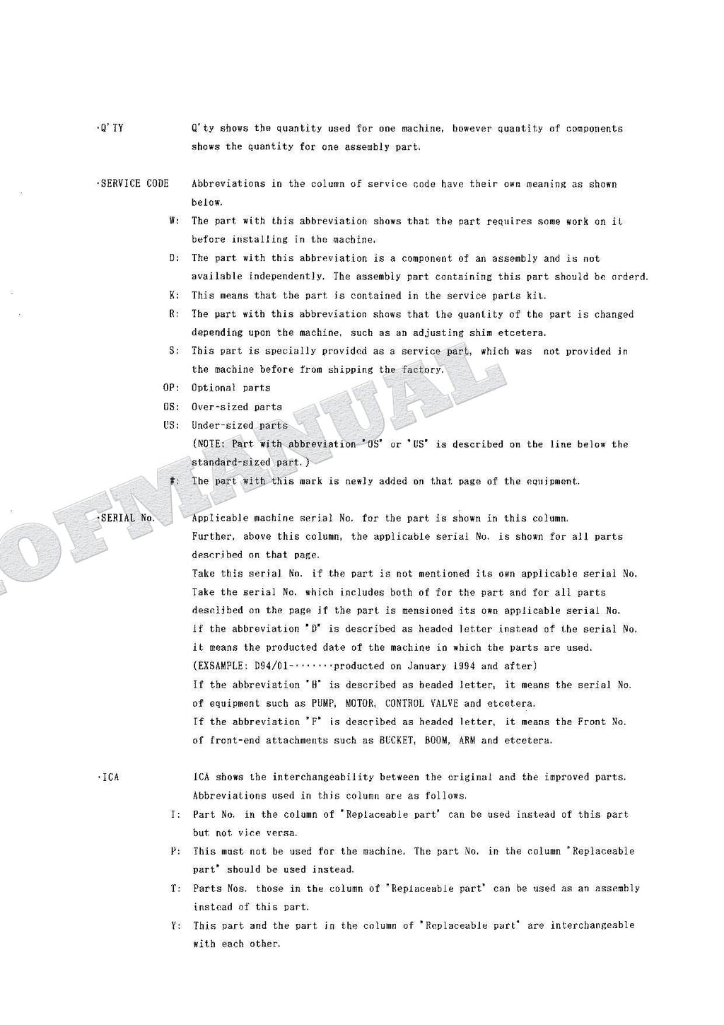 HITACHI EX120K-3 Equipment Component Excavator Parts Catalog Manual