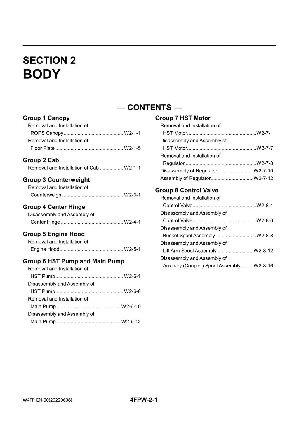Hitachi ZW80 Wheel Loader Workshop Manual