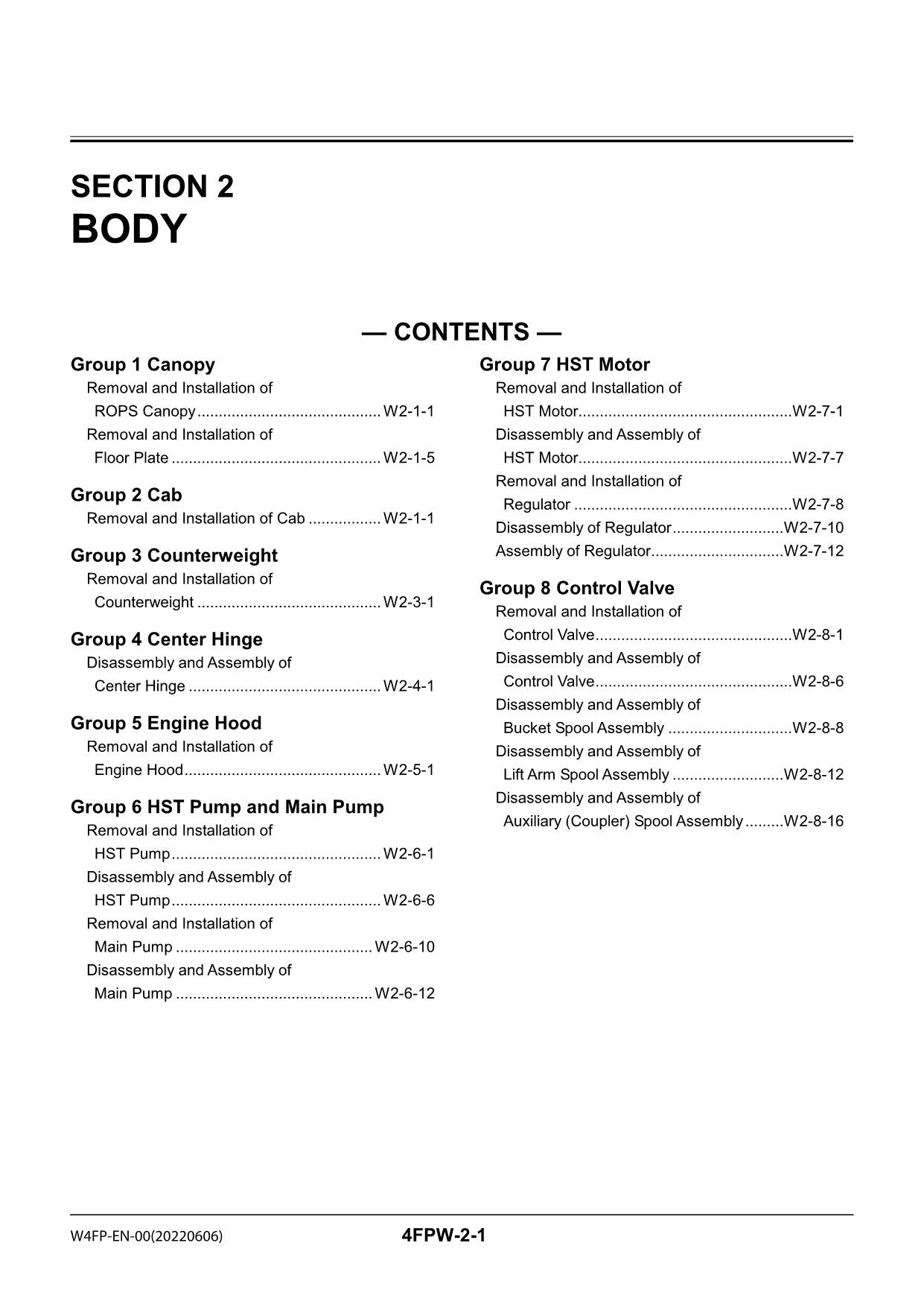 Hitachi ZW80 Wheel Loader Workshop Manual