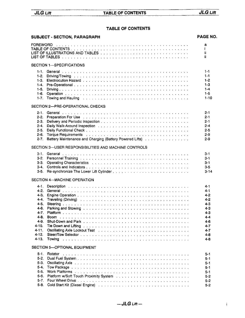 Manual del operador de mantenimiento y operación de la plataforma elevadora JLG 45HA
