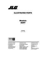 Manual del catálogo de piezas del elevador de pluma JLG 40HT