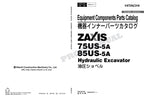 Catálogo de piezas de excavadoras de componentes de equipo HITACHI ZX75US-5A ZX85US-5A Manual