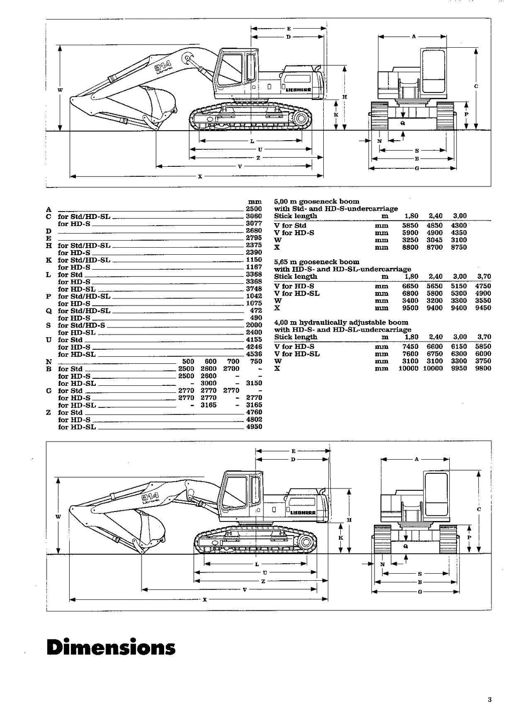 Liebherr R914 Litronic Excavator Operators manual serial 6852
