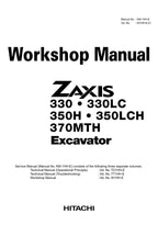 Hitachi ZX330 ZX330LC ZX350H Excavator Workshop Service manual W1HH-E-01