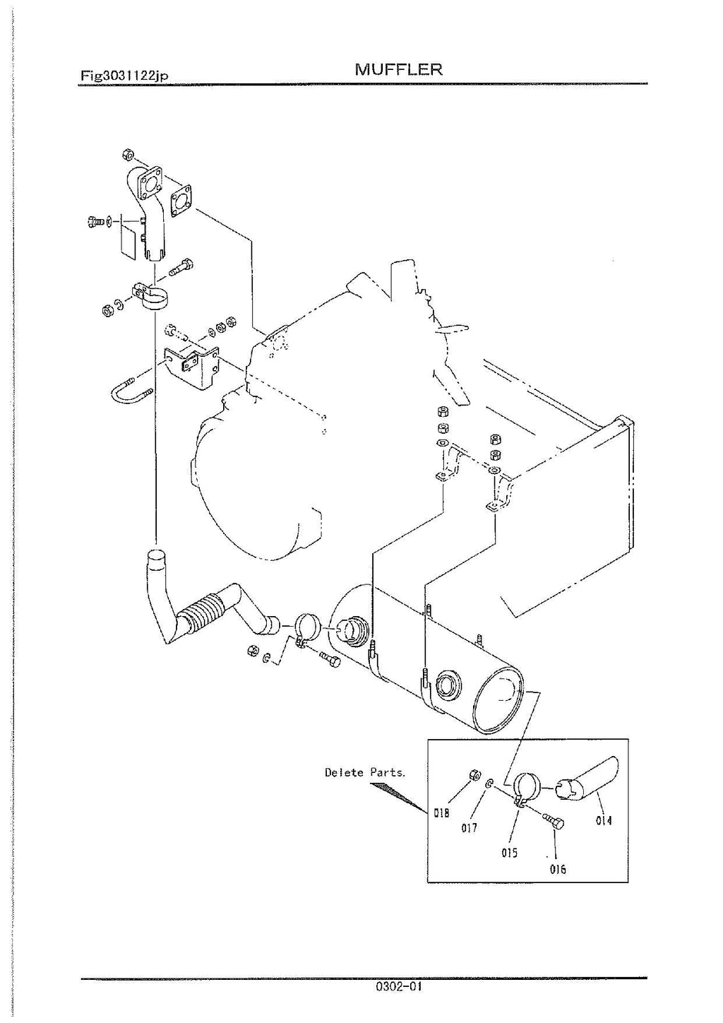 Hitachi FL305-1 ROPS CANOPY KIT SUPP. EXPORT Wheel Loader Parts Catalog Manual
