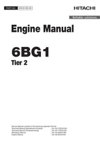 Hitachi 6BG1 Tier2 Engine Service manual