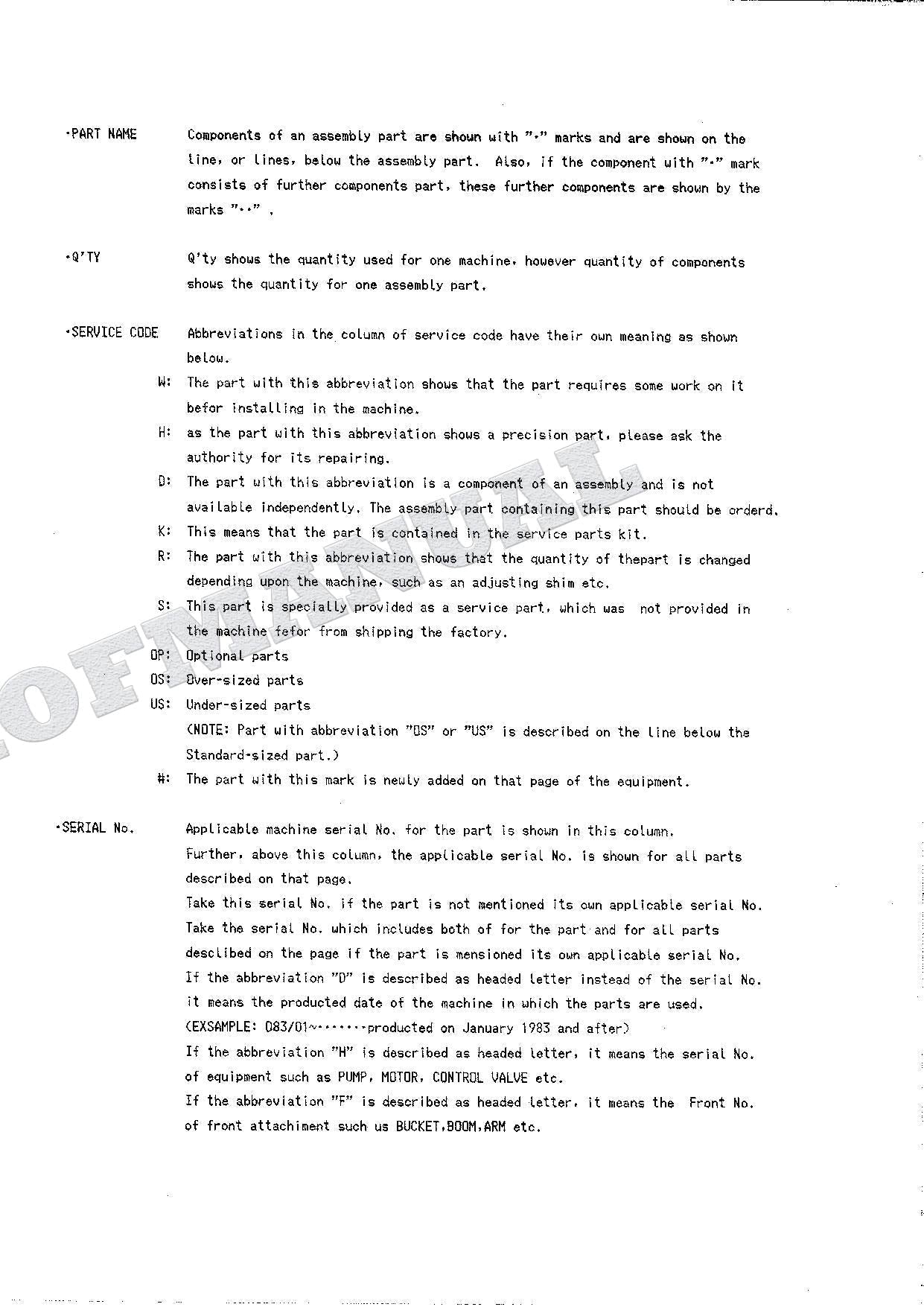 HITACHI UH04-7 Excavator Parts Catalog Manual P153-1-1