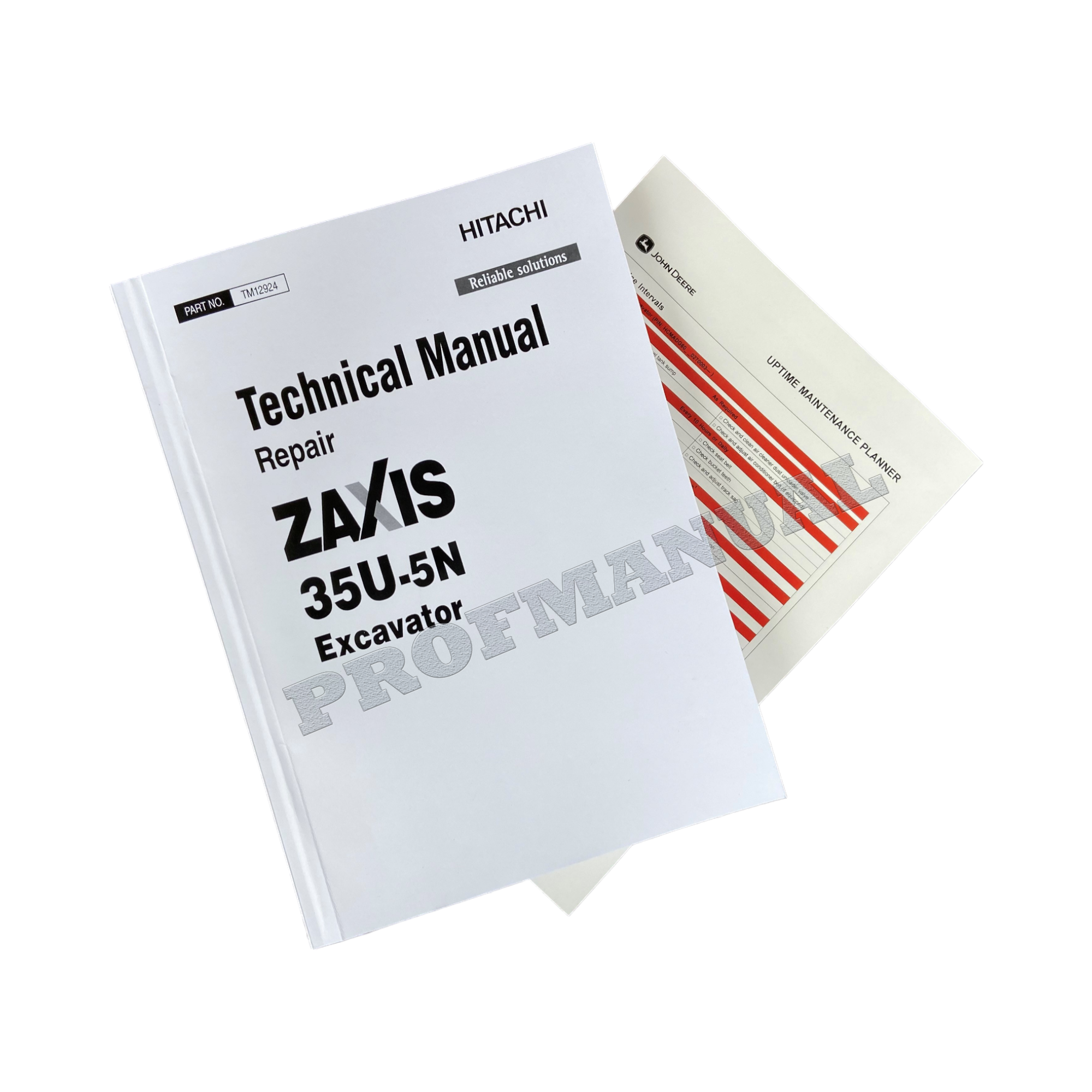 HITACHI ZAXIS 35U-5N EXCAVATOR REPAIR SERVICE MANUAL + !BONUS!