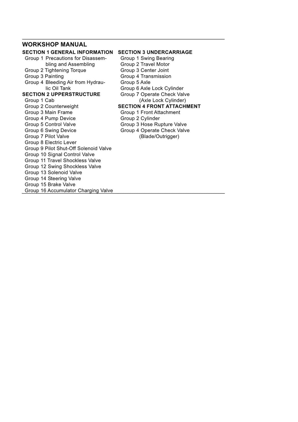 HITACHI ZX170W-3 ZX190W-3 Operational Principle EAR Excavator Technical Manual