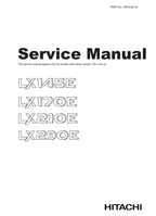 Hitachi LX145E LX170E LX210E LX290E Wheel Loader Service Manual