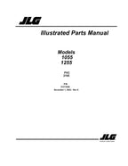 JLG 1055 1255  Telehandler Parts Catalog Manual  31211636