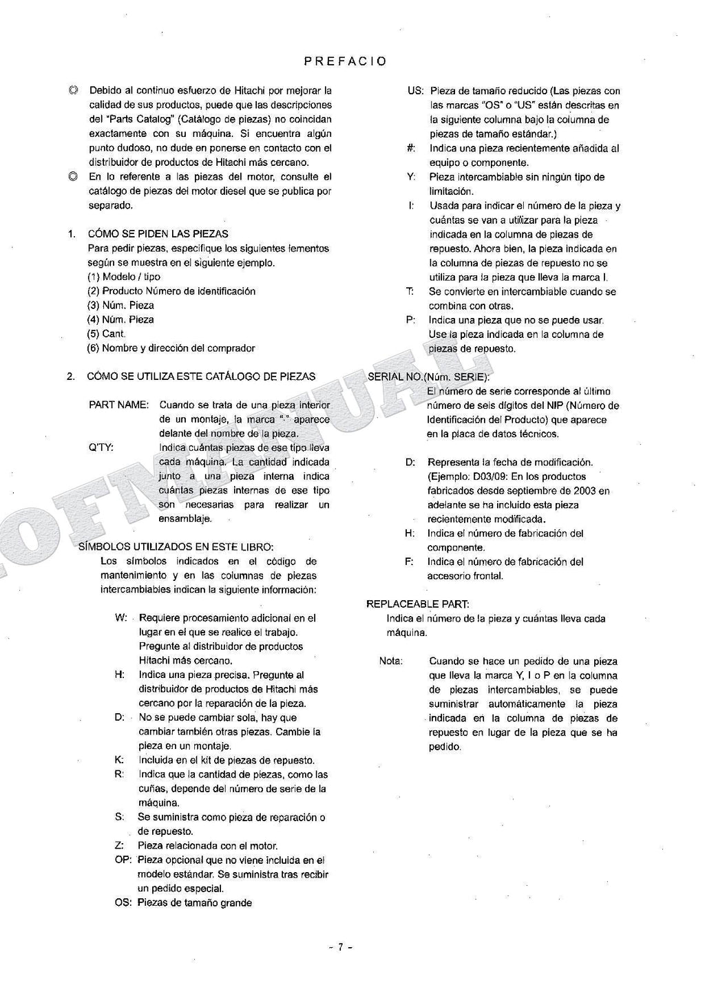 Manual del catálogo de piezas de excavadoras HITACHI ZX70 ZX70LC ZX80 ZX80LCK ZX80SB ZX80SBLC