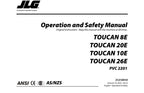 TOUCAN 10E 20E 26E 8E Vertical Lift Maintenance Operators Manual 31210410
