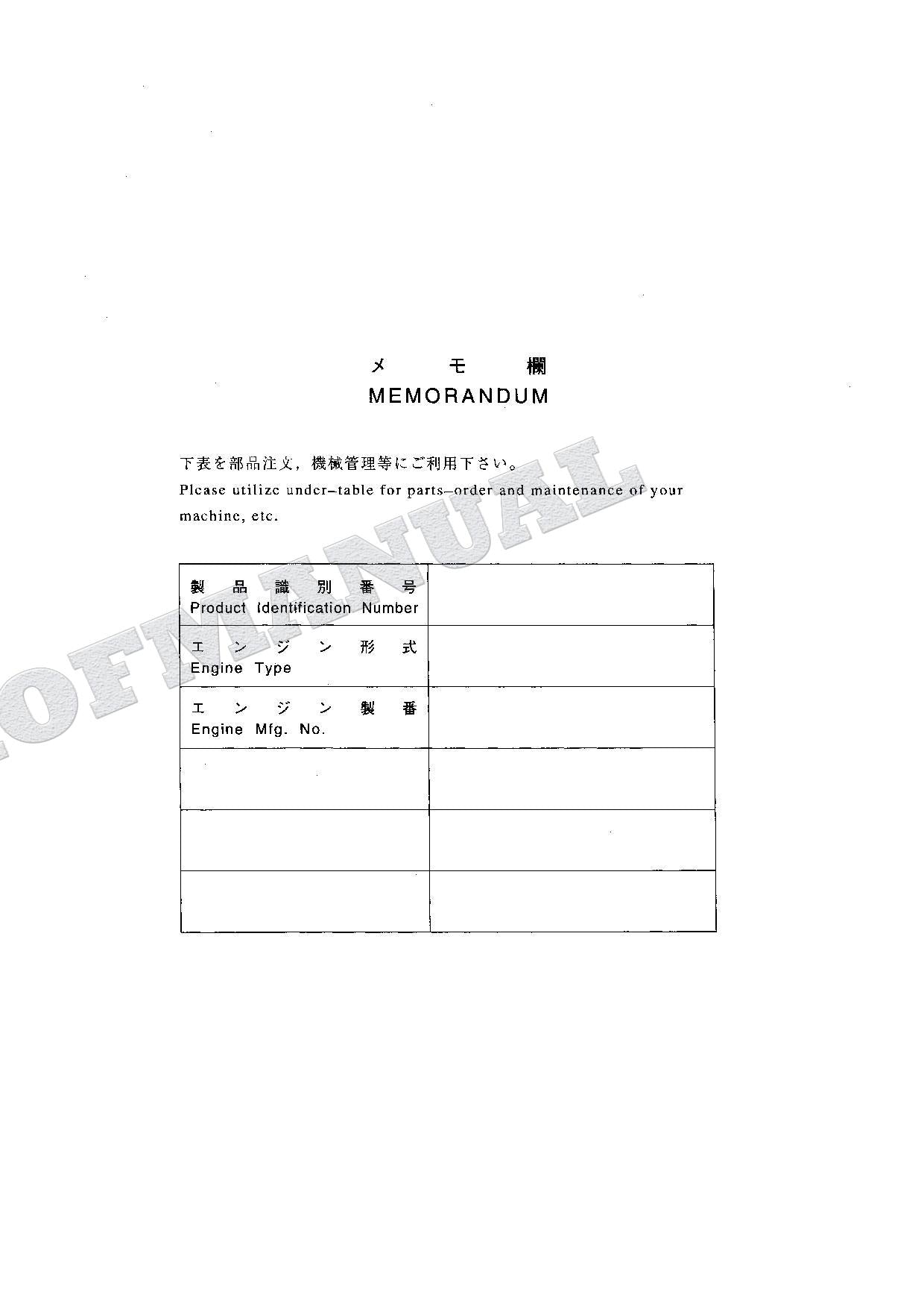 HITACHI EX75UR-5 EX75US-5 Excavator Parts Catalog Manual