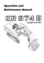 Liebherr ER974 B Litronic Excavator Operators manual C MT