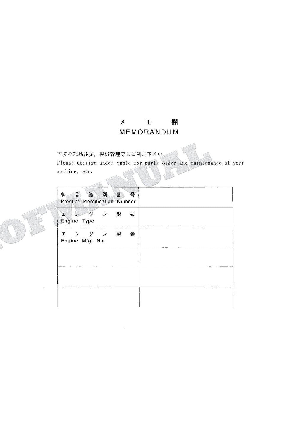 HITACHI EX100-5 EX100M-5 EX110M-5 EX100-5E Excavator Parts Catalog Manual