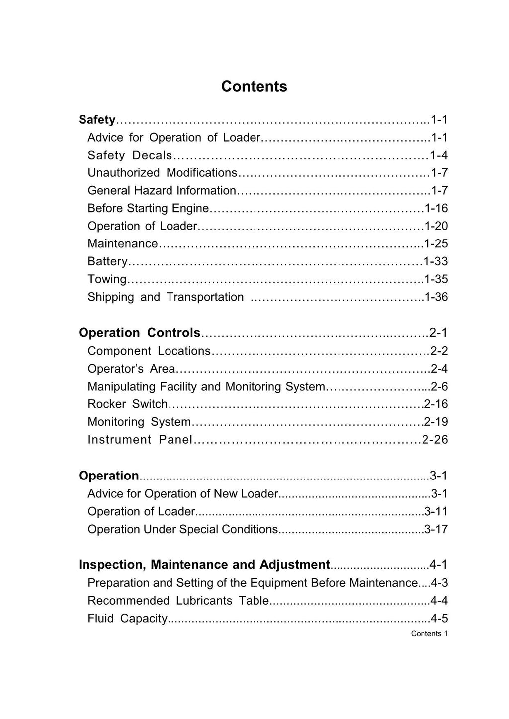 Hyundai HL660VL HL665VL WHEEL LOADER Operators Maintenance Manual