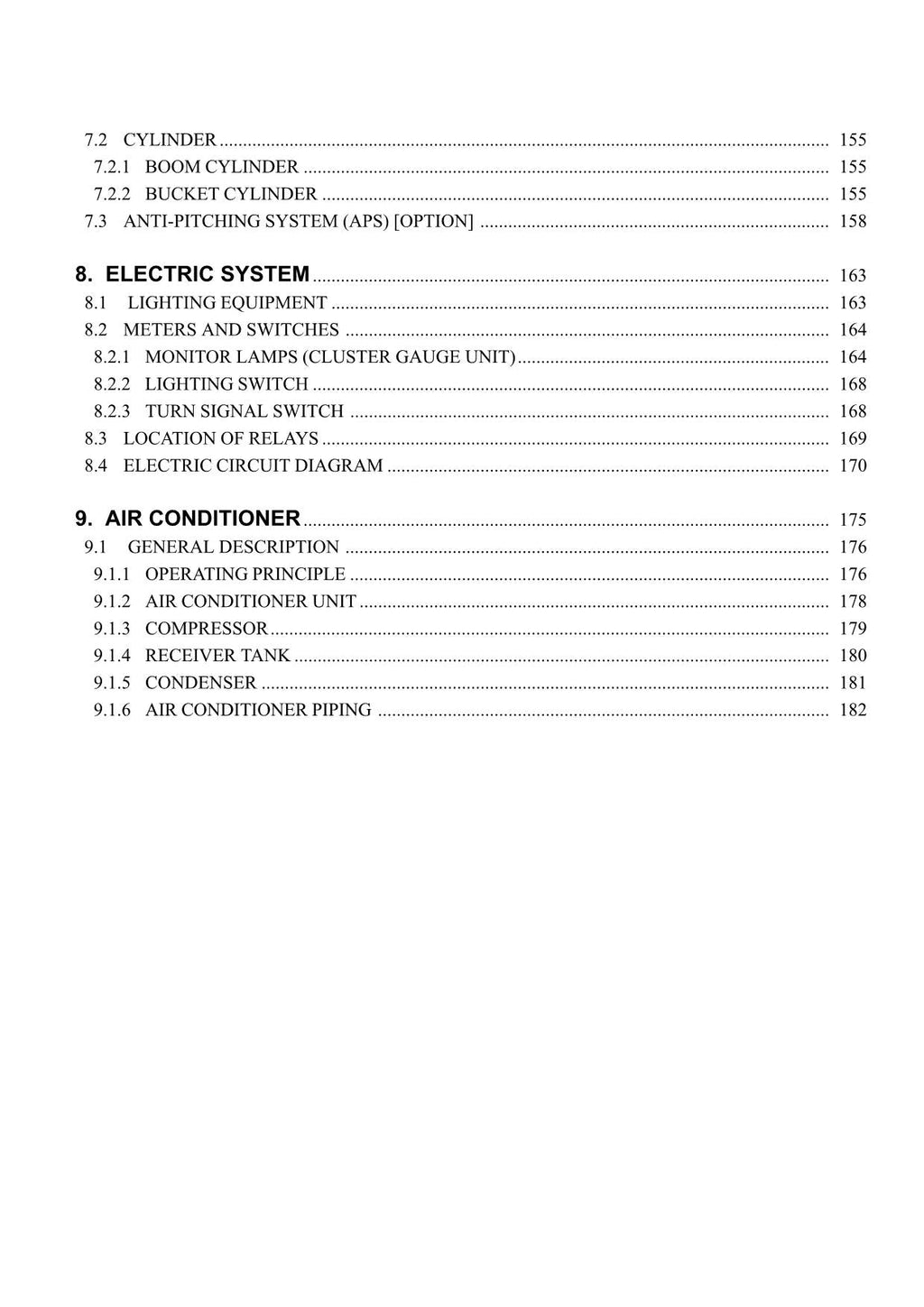 Hitachi LX300-7 LX360E Wheel Loader Technical Manual