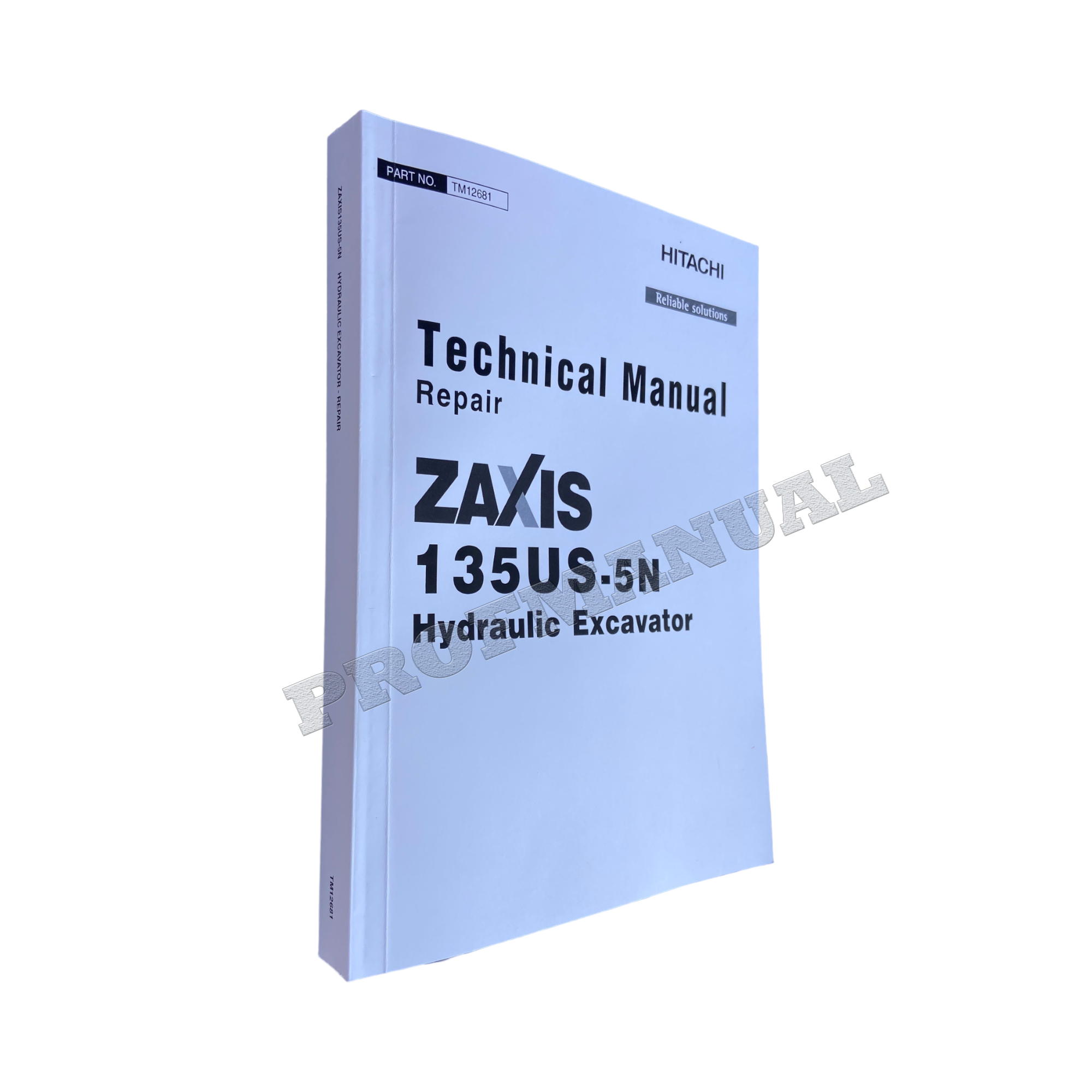 HITACHI ZAXIS 135US-5N EXCAVATOR REPAIR SERVICE MANUAL + !BONUS!