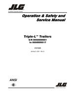 JLG 1012 1014 248 449 4610 7610 7612 7614 7616 EC10 Trailer Operation Service