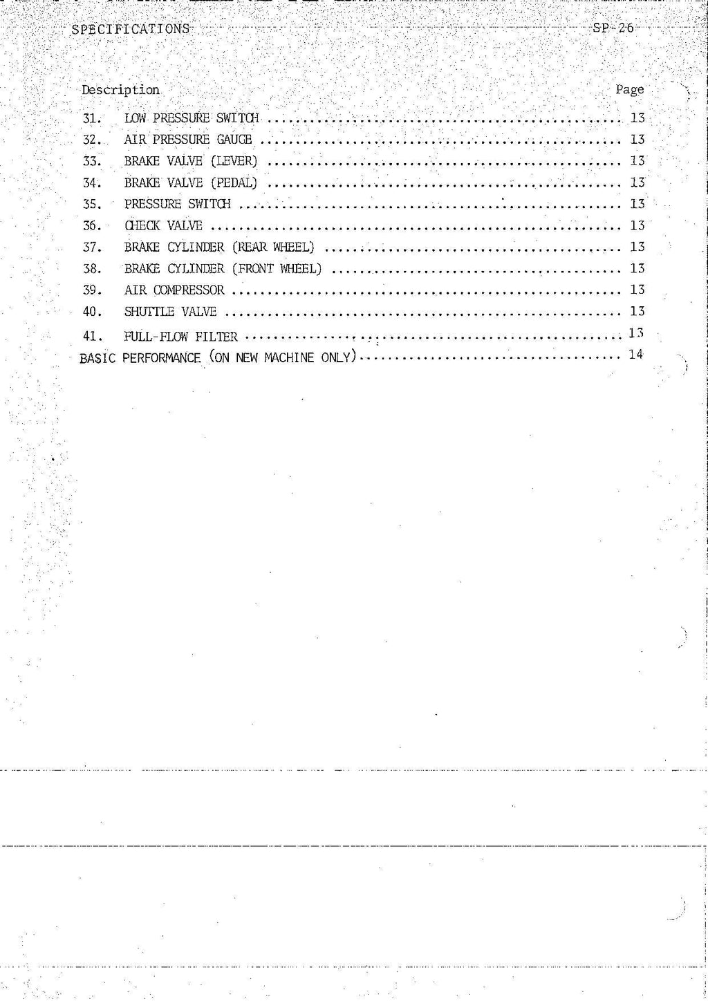 HITACHI WH051 Excavator Service Manual