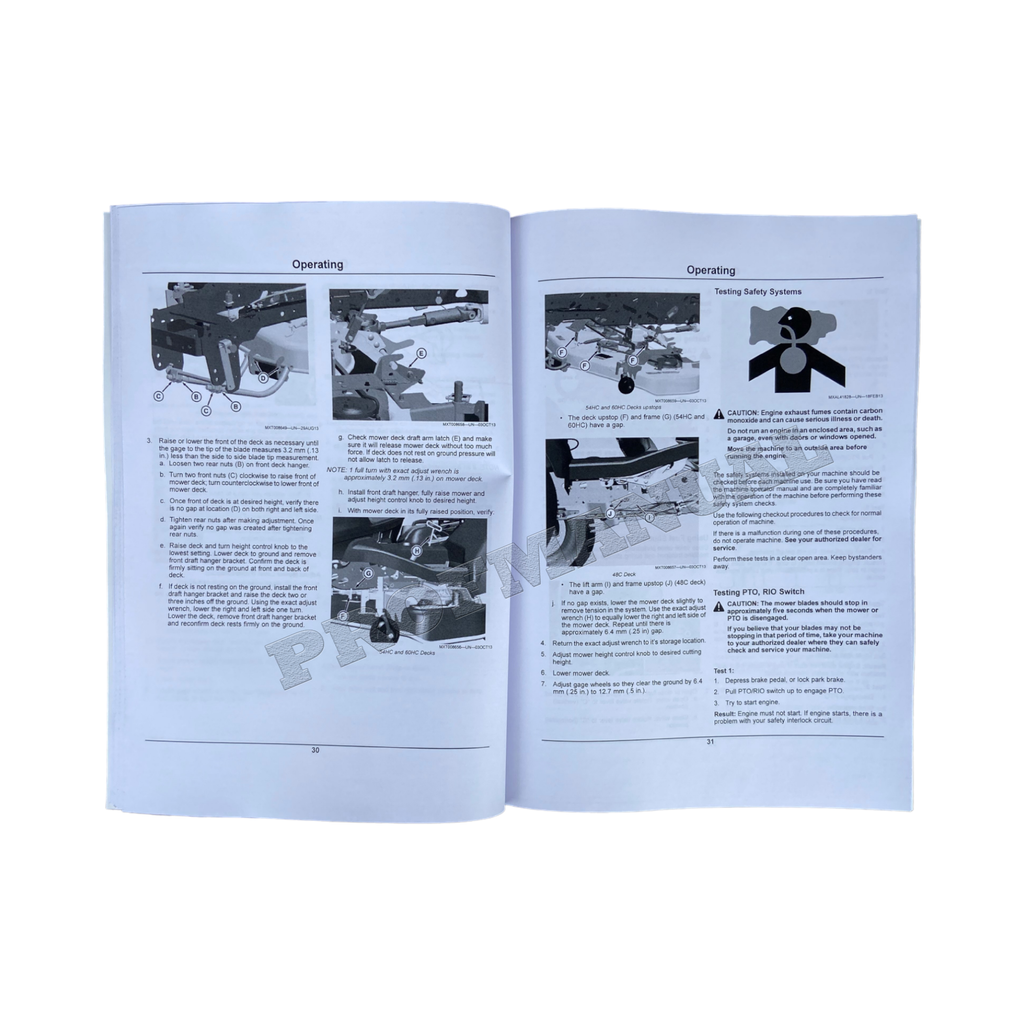 MANUAL DEL OPERADOR DEL TRACTOR JOHN DEERE X750 X754 X758 SER 020001 - 030000