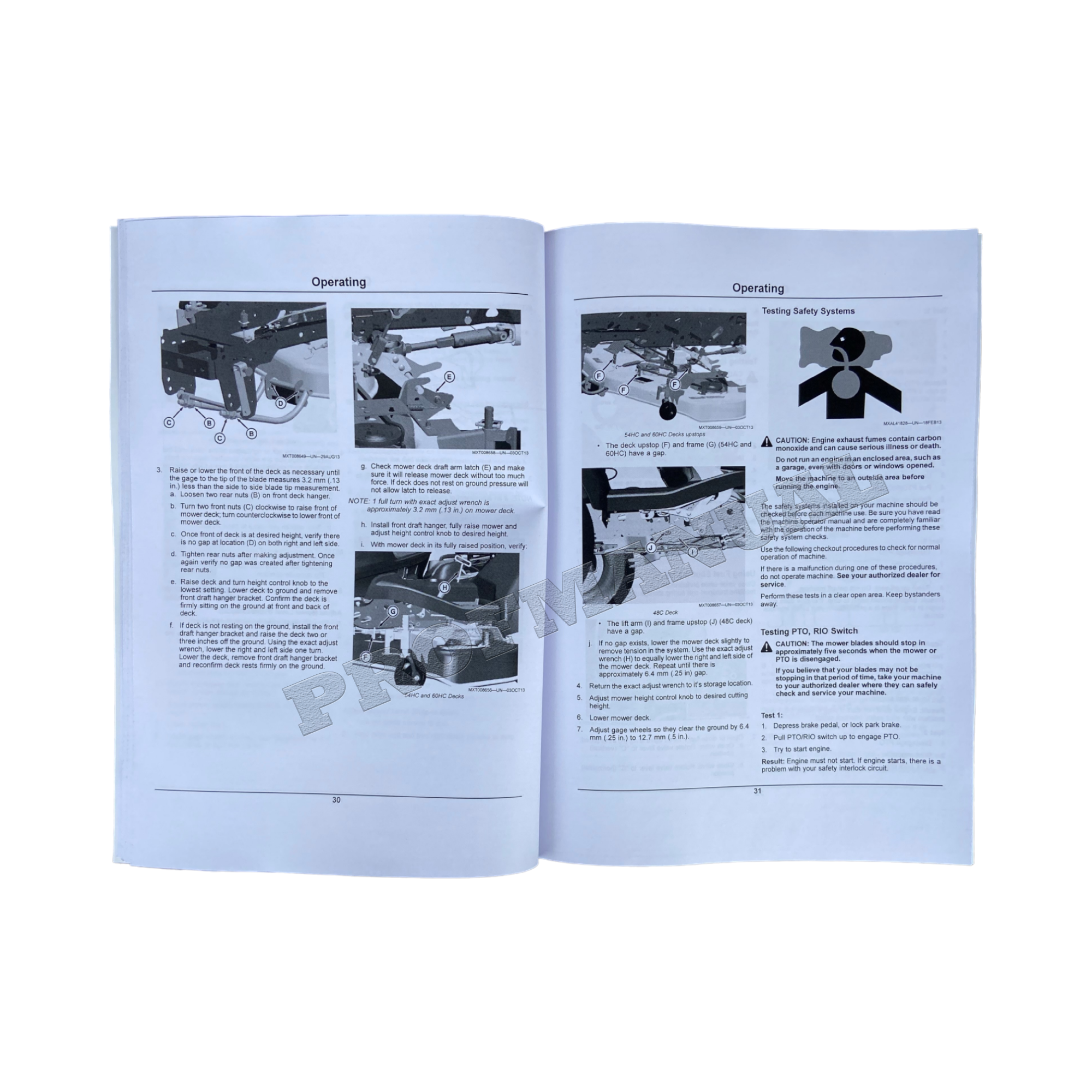 MANUAL DEL OPERADOR DEL TRACTOR JOHN DEERE X750 X754 X758 SER 020001 - 030000
