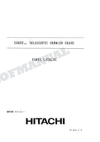 HITACHI EX60T-2 Telescopic Crawler Crane Parts Catalog Manual