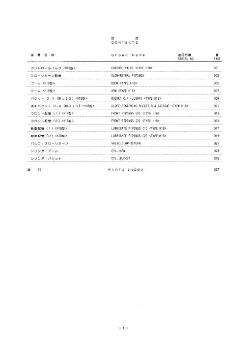 Manual del catálogo de piezas de la excavadora Hitachi EX230LC-5 P15VSL11