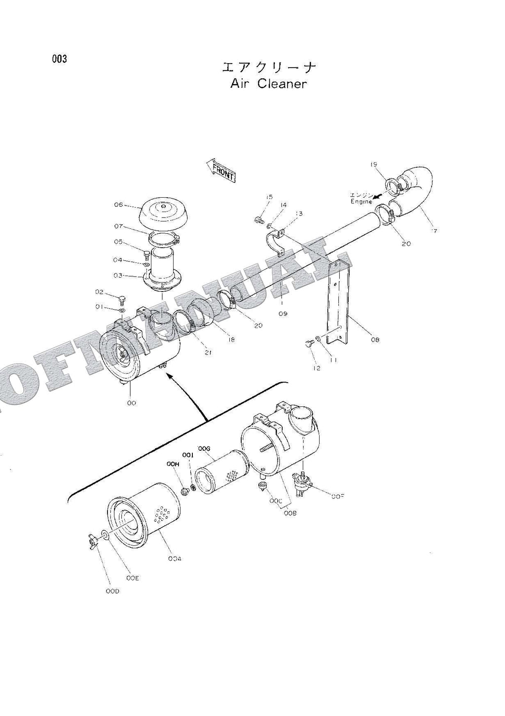 HITACHI EX150 Excavator Parts Catalog Manual EP133-CE1-1